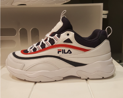 fila ray white navy red